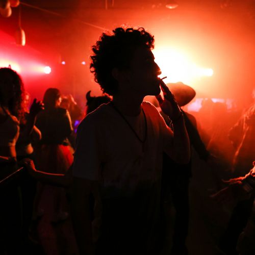 Silhouettes with backlight 